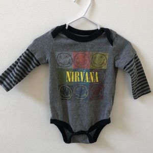 Nirvana band baby onsesie